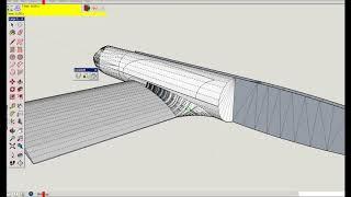 Skethup - Airplane Wing Root using Curviloft Plugin