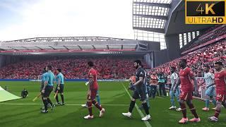 4K | PES 2024 Ultra Realism Graphics & Sound Mod | Liverpool vs Nottingham Forest | 24/25 Season