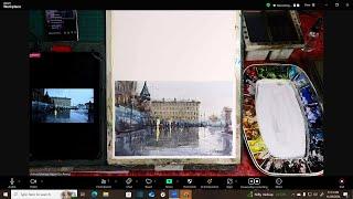 Watercolor Cityscape Painting Demo by Artist Achintya Hazra / Russia Moscow