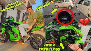 Zx10r Total Loss  I thought it would be like this  || finally now it will come back ️ || Wait ...
