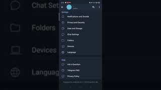 How to change language on telegram?