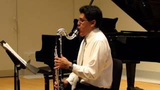 Prelude from Cello Suite No. 1 by J.S. Bach - Bass Clarinet (HD)