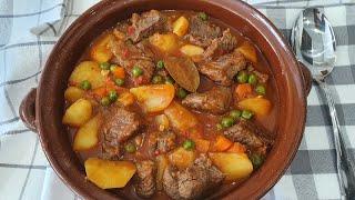 Guiso de PATATAS Y CARNE  - PLATO ÚNICO