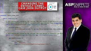 Change the default Camel Case JSON Property Names in ASP.Net Core