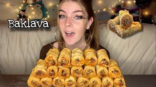 SYRUPY BAKLAVA MUKBANG! (Vegan) (No Talking)