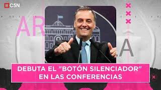 La nueva de La Casa Rosada: debutará el "botón silenciador" en las conferencias de prensa