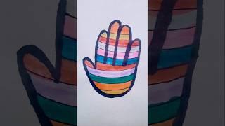 Cool rainbow hand drawing/bacchon ki drawing/kids drawing#viral#shorts