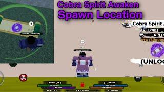 Cobra Spirit Awaken Spawn Location! (Shindo Life)