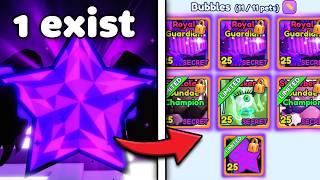 I Traded for a FULL Team of SHINY MYTHIC SECRETS in Bubble Gum Simulator Infinity