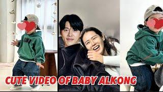 PROUD PARENTS! BABY ALKONG SURPRISED HIS DAD HYUN BIN WITH HIS CUTE DANCE MOVE!