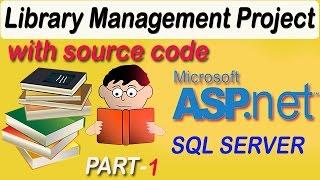 Library Management System Project with code in  ASP.NET C#  PART-1