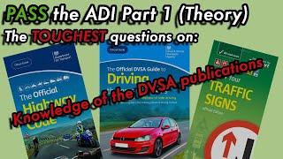 PASS the ADI Part 1 | DVSA Publications Knowledge | Highway Code, Driving: Essential Skills