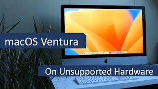 Install macOS Ventura on unsupported models