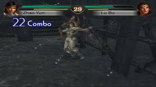 Zhao Yun vs Lu Bu (Duel) 68 Hit Combo | Dynasty Warriors 4 XL