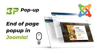 How to create a popup that shows at the end of page in Joomla!