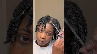 Mini Twists on short natural hair #shorts