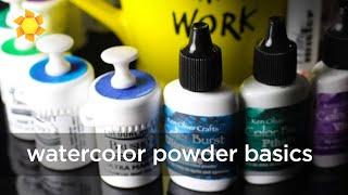 Getting Started with Watercolor Powders Part I; Brusho v Colorburst