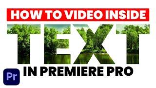 How to put Video INSIDE Text Tutorial | Adobe Premiere Pro 2023 in Hindi