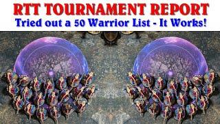 Tournament Report - 50 Saurus Warriors, No Slann, and a Regiment of Renown!