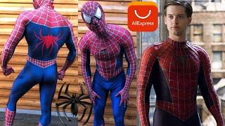 НАСТОЯЩИЙ КОСТЮМ  Человека Паука с AliExpress  за 2800