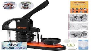 VEVOR Button Maker Machine 2.28 inch/58mm Pin Maker with 100pcs Button Parts Review