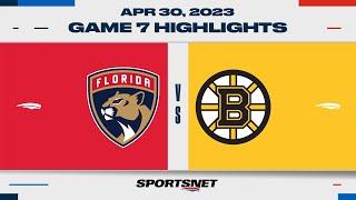 NHL Game 7 Highlights | Panthers vs. Bruins - April 30, 2023