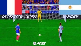 MESSI VS MBAPPE ! ARGENTINA VS FRANCE ! FIFA 24 ! PENALTY SHOOTOUT ! FINAL