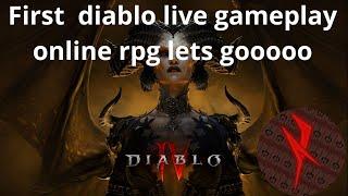 First  diablo live gameplay - online rpg lets gooooo