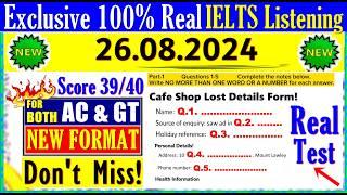 IELTS LISTENING PRACTICE TEST 2024 WITH ANSWERS | 26.08.2024