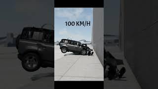 Land Rover Defender Crash Test #shorts #beamngdrive