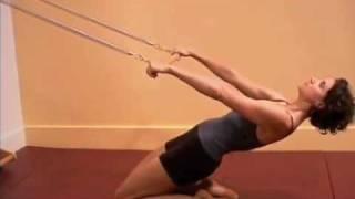 Ellie Herman Demonstrates Pilates Thigh Stretch
