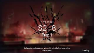 Arknights: Beating S2-8 Trap-1 with the cheapest Operators possible