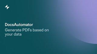 PDF Generator App: Optimize Your Workflow with Glide + DocsAutomator Integration