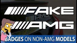 FAKE AMG Badges on non-AMG Mercedes