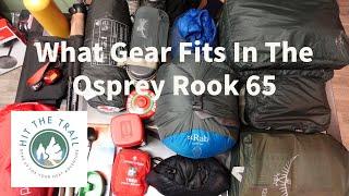 Packing the OSPREY ROOK 65 | What fits in the bag??
