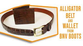 Alligator Belt and Wallet from BNV Boots