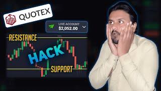 Quotex support and resistance | how to trade support and resistance | Quotex live trading in hindi