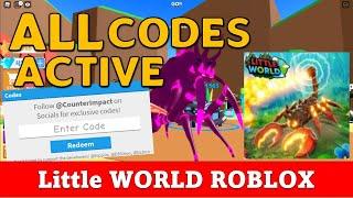 ALL CODES Active Little WORLD Roblox 2022