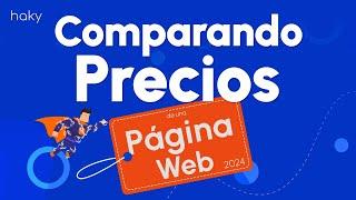 Comparación de Precios Web¿CUÁNTO CUESTA UNA PÁGINA?