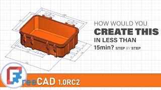 FreeCAD 1.0RC2 | First 3D Model using Sketcher and PartDesign workbench