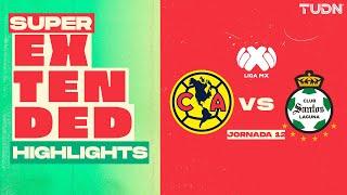 SUPER EXTENDED HIGHLIGHTS | América Vs Santos | Liga Mx -Apertura 2024 - Jornada 12 | TUDN