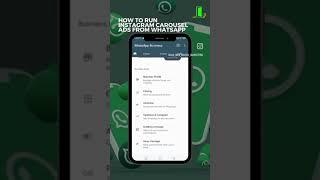 how to run ads on Facebook and Instagram from whatsApp