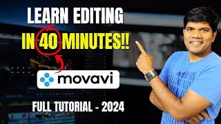 Movavi Video Editing Step By Step Full Tutorial for Beginners (2024)