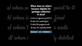 #java garbage collection #interviewquestions shorts 27