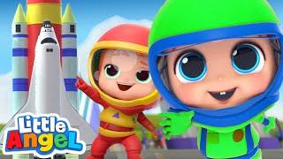 I Wanna Be An Astronaut! | Space Song |  Little Angel Kids Songs