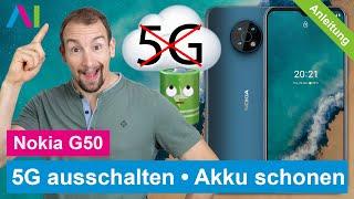 Nokia G50 - 5G ausschalten •  • G • ⏹ • Anleitung | Tutorial