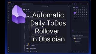 How I Rollover Daily ToDos In Obsidian