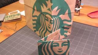 Origami Starbucks Paper Bag Wallet