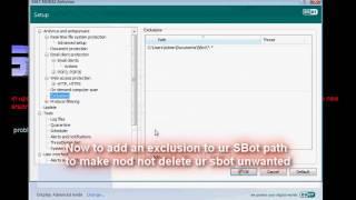 SBot - Add a NOD32 exclusion