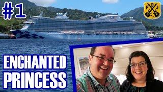 Enchanted Princess Pt.1 - Embarkation, Cabin Tour, Lunch Buffet, Sailaway Party, Trivia, Evening Fun